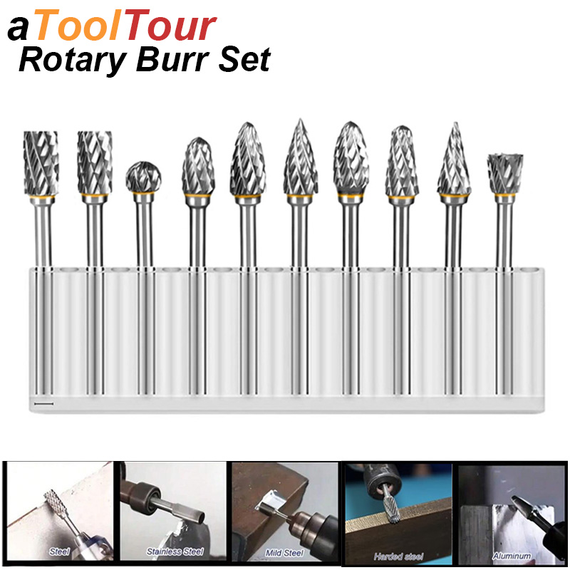 Woodworking Files And Rasps - Tungsten Carbide Burr Set Bearing Steel
