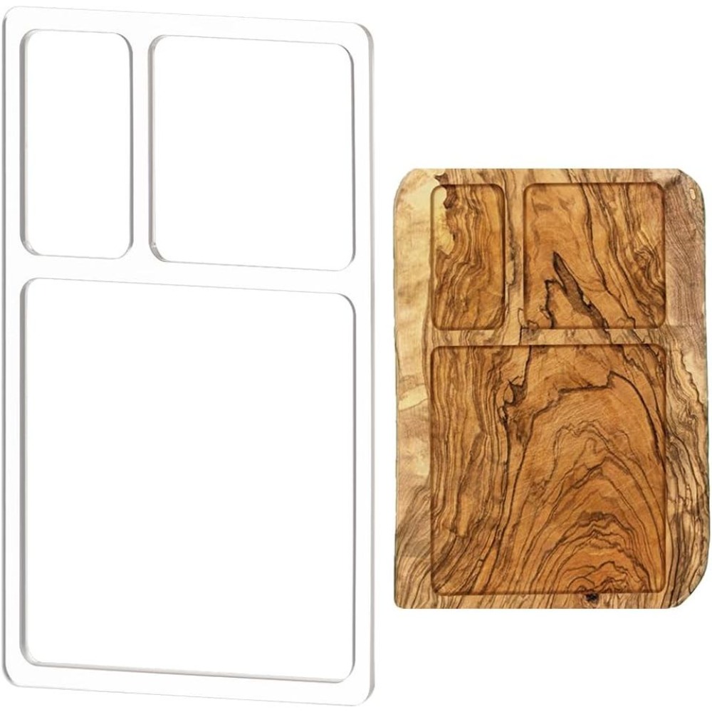 Woodworking Router Templates - 3 Pocket Valet Tray Router Templates