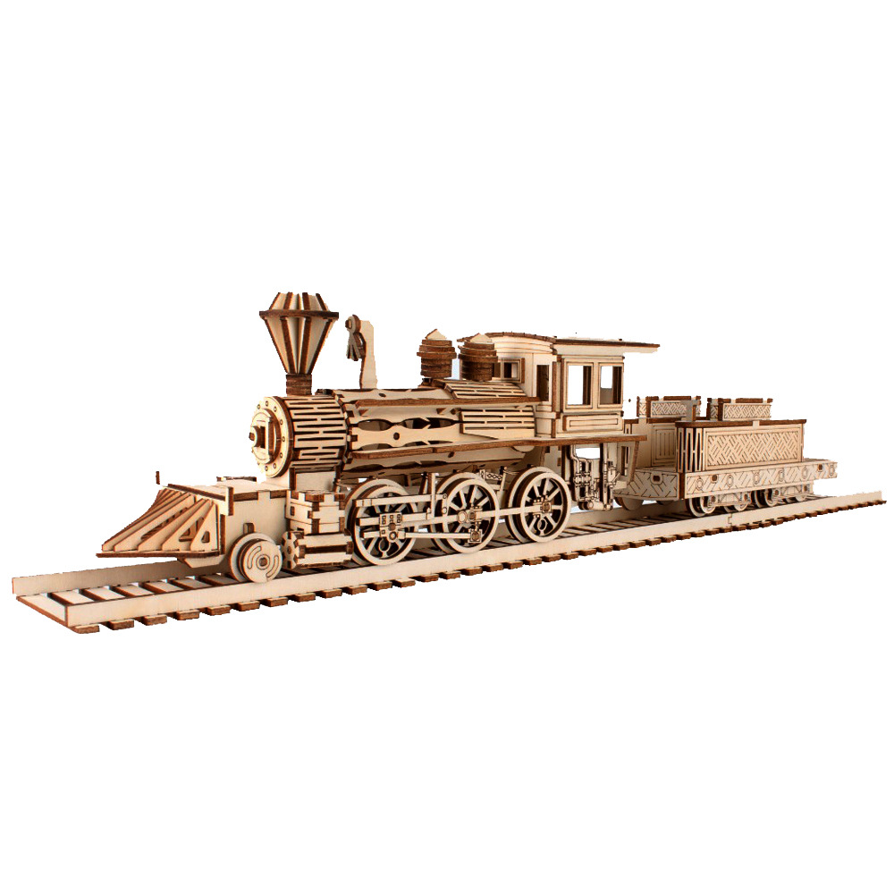 Woodworking Hobbies - 3D Wooden Puzzle Streetcar Sakura Journey