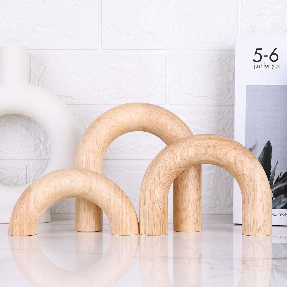 Woodworking Tv - Boho Style Decorative Wood Arc Ornament
