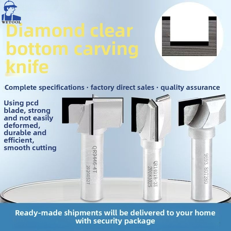 Woodworking Router Templates - Livter PCD Bottom Cleaning Wood Diamond
