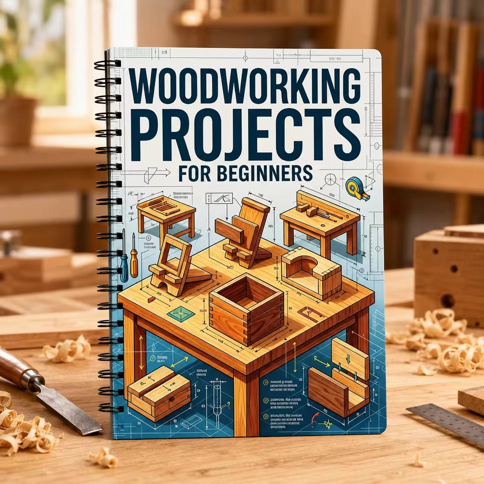Woodworking Ebook - Beginner Woodworking Guide DIY Project Book
