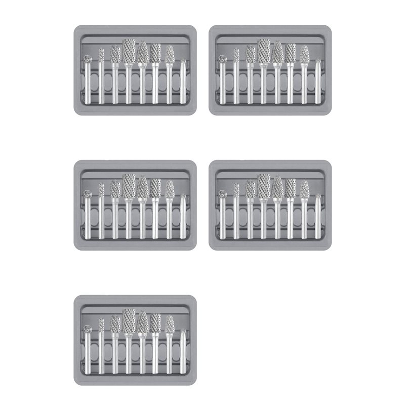 Woodworking Files And Rasps - AT43-Carbide Burr Set 1/4 Inch Shank