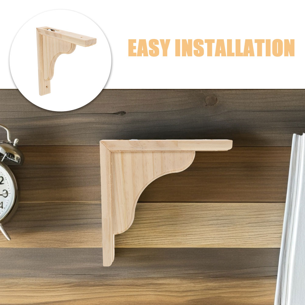 Woodworking Ebook - Wood Corbels Triangular Shelf Brackets Natural