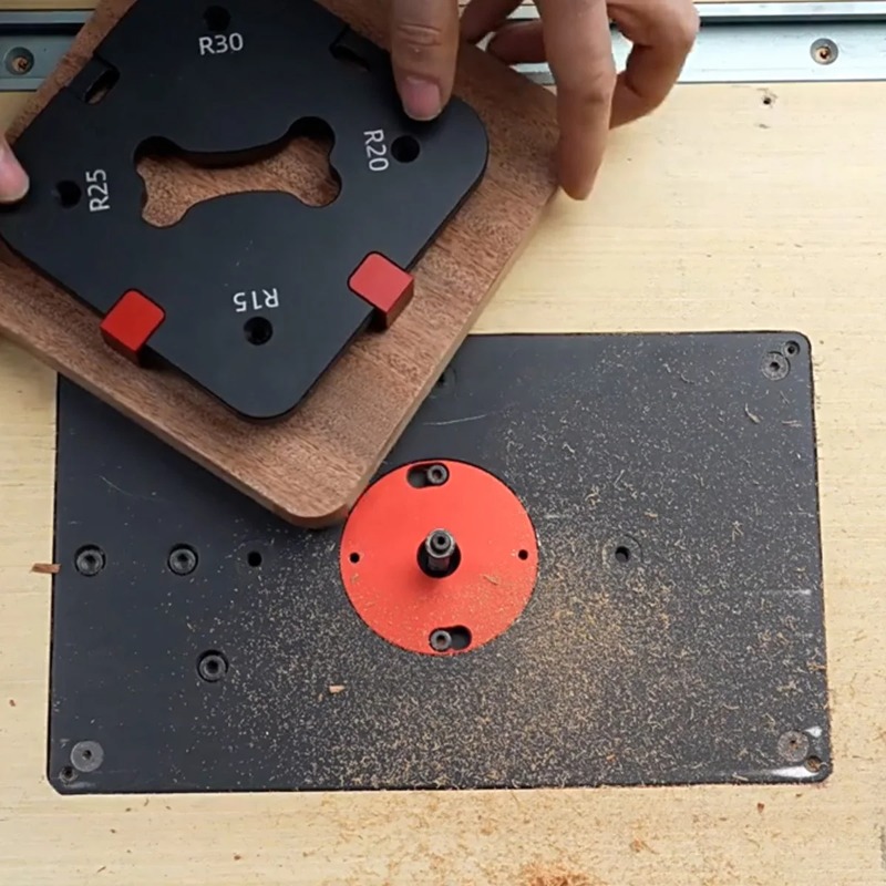 Woodworking Router Templates - R15/R20/R25/R30/R35/R40/R45/R50 Aluminum Alloy Router Corner Radius