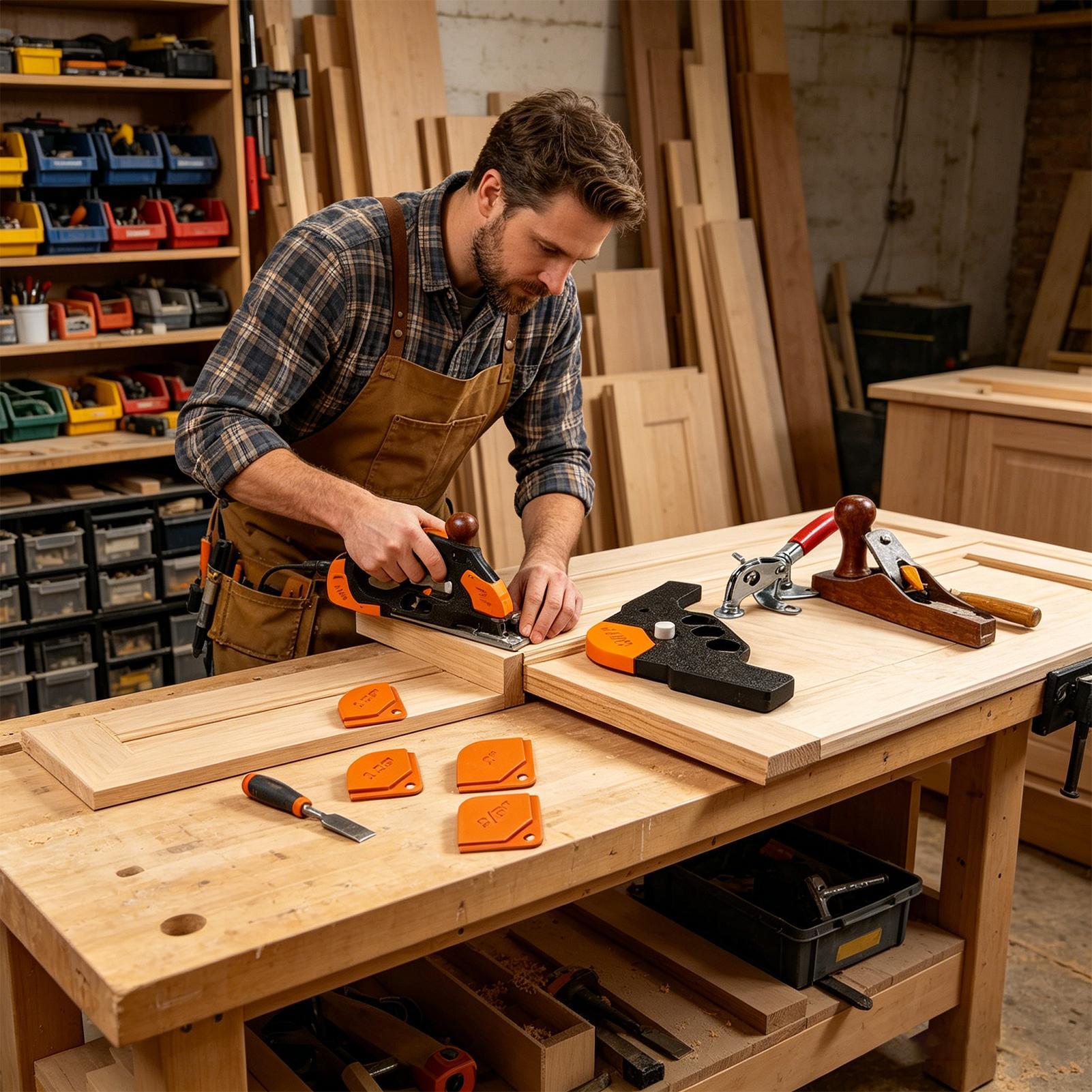 Woodworking Router Templates - Router Corner Radius Template 5 Pieces