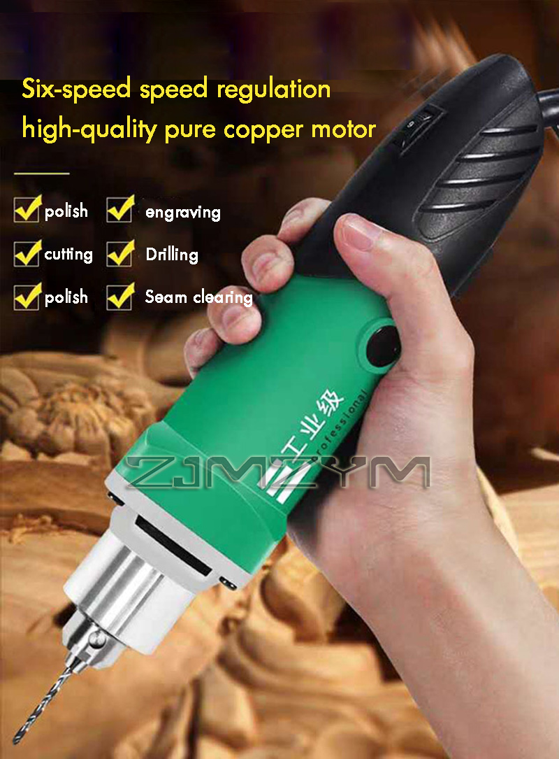 Woodworking Power Tools - 6-Position Variable Speed High-Power Engraver Electric