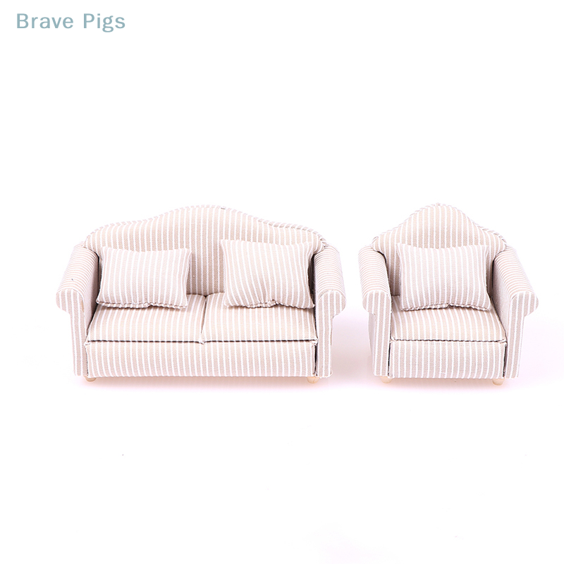 Woodworking Tv - 1:12 Mini Furniture Sofa With Pillow