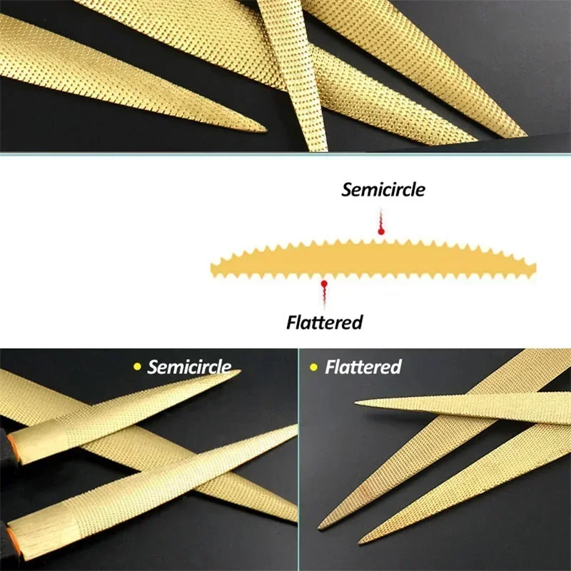 1PC Golden Tapered Rasp Wood F - огляд і ціна Woodworking Files And Rasps
