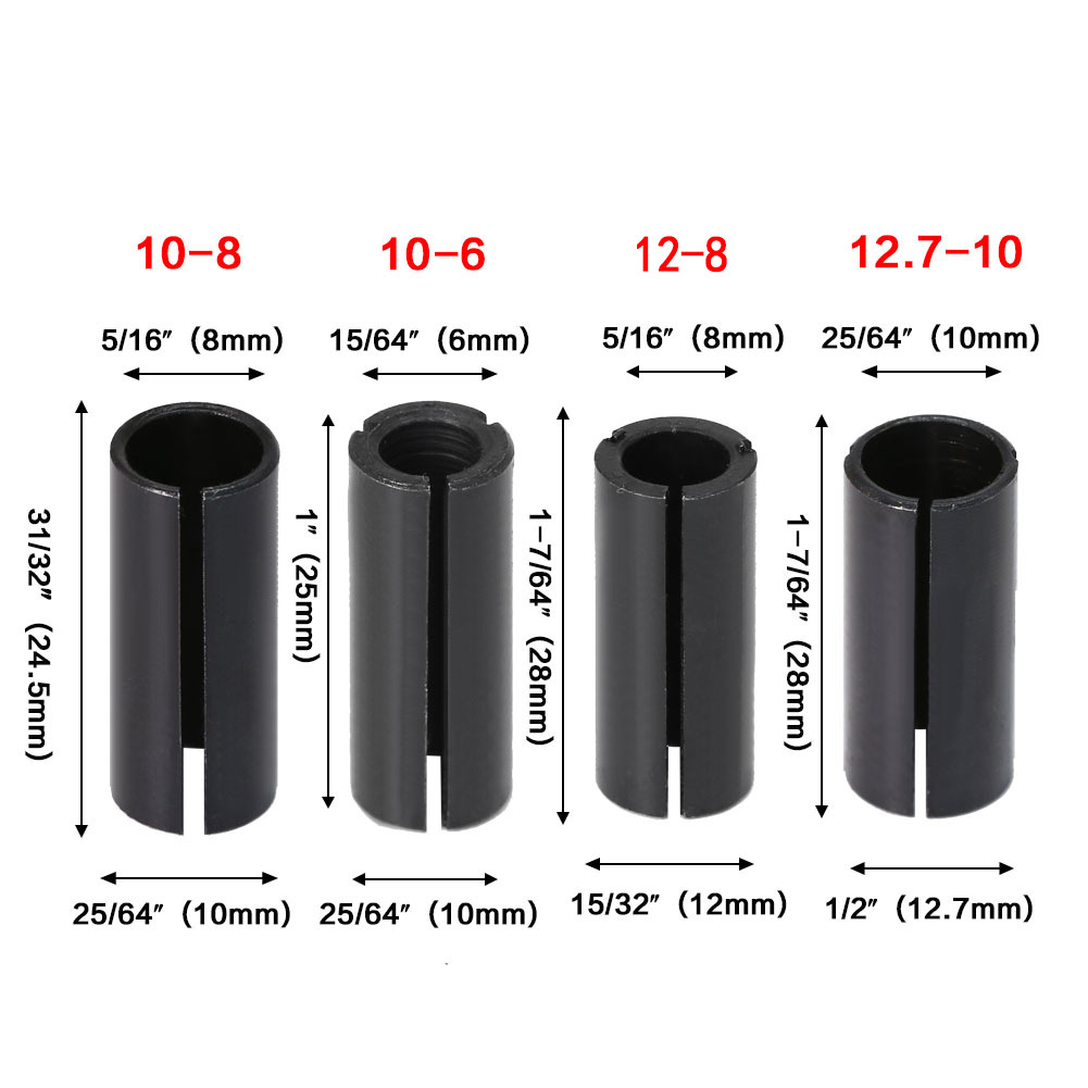 JGZUI Shank Reducer Collet Sle - огляд і ціна Woodworking Router Templates