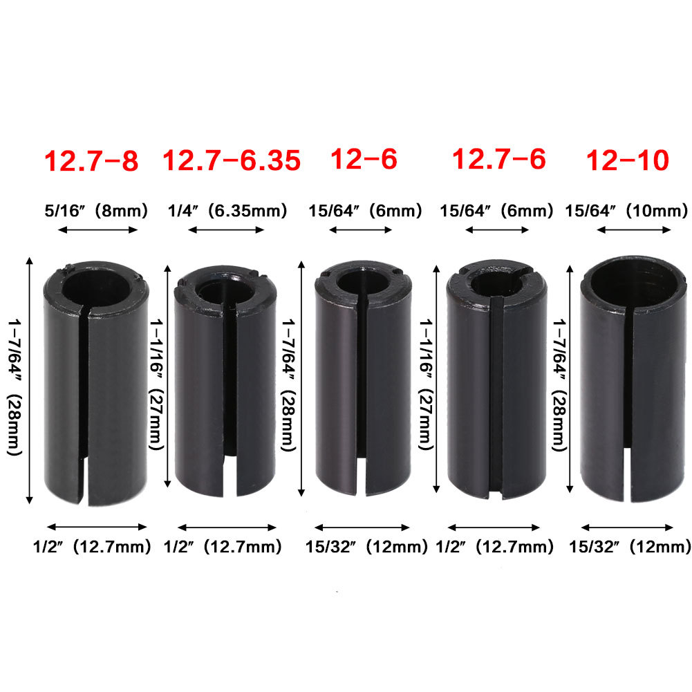 JGZUI Shank Reducer Collet Sle - огляд і ціна Woodworking Router Templates