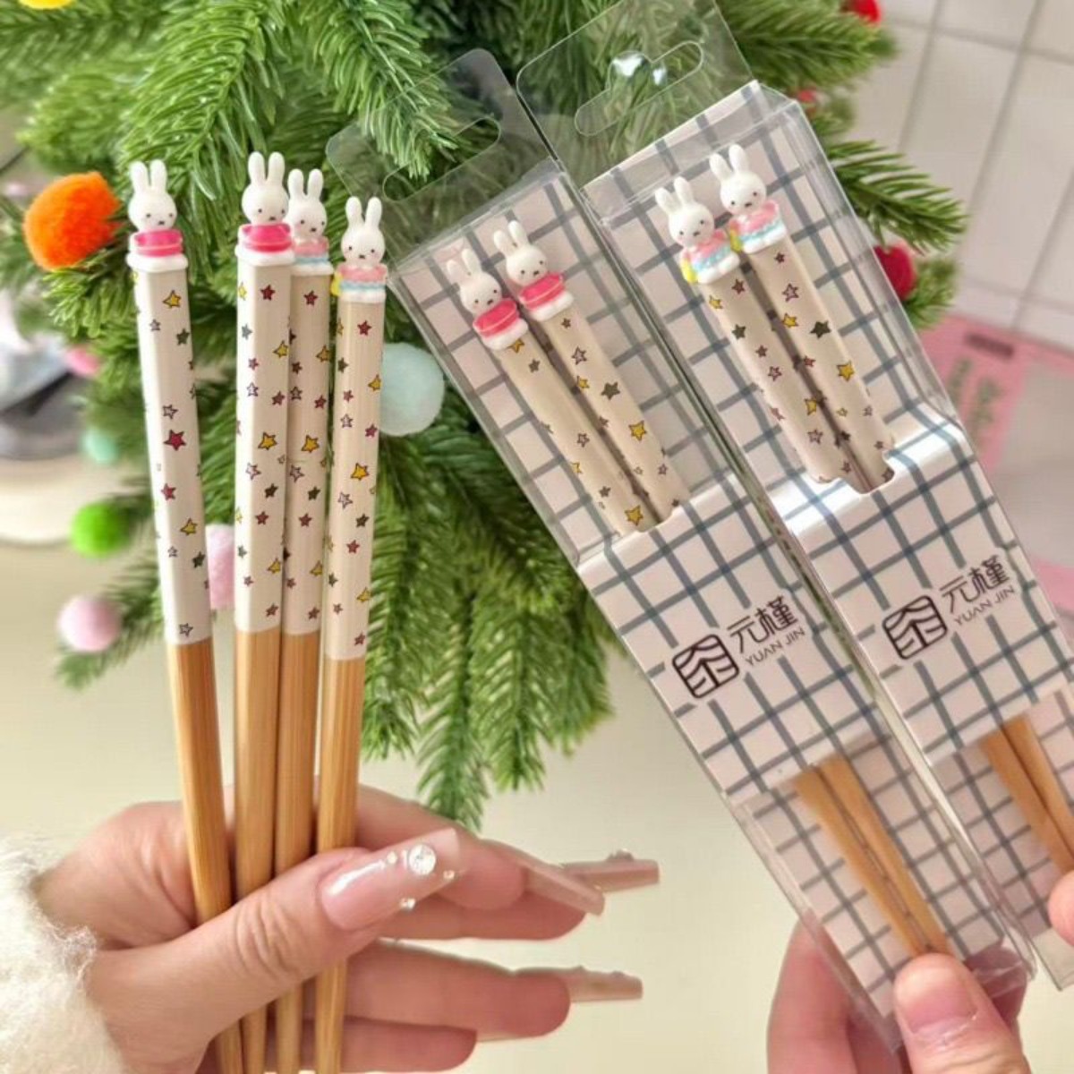 Kawaii Miffy Rabbit Chopsticks - огляд і ціна Woodworking Tv