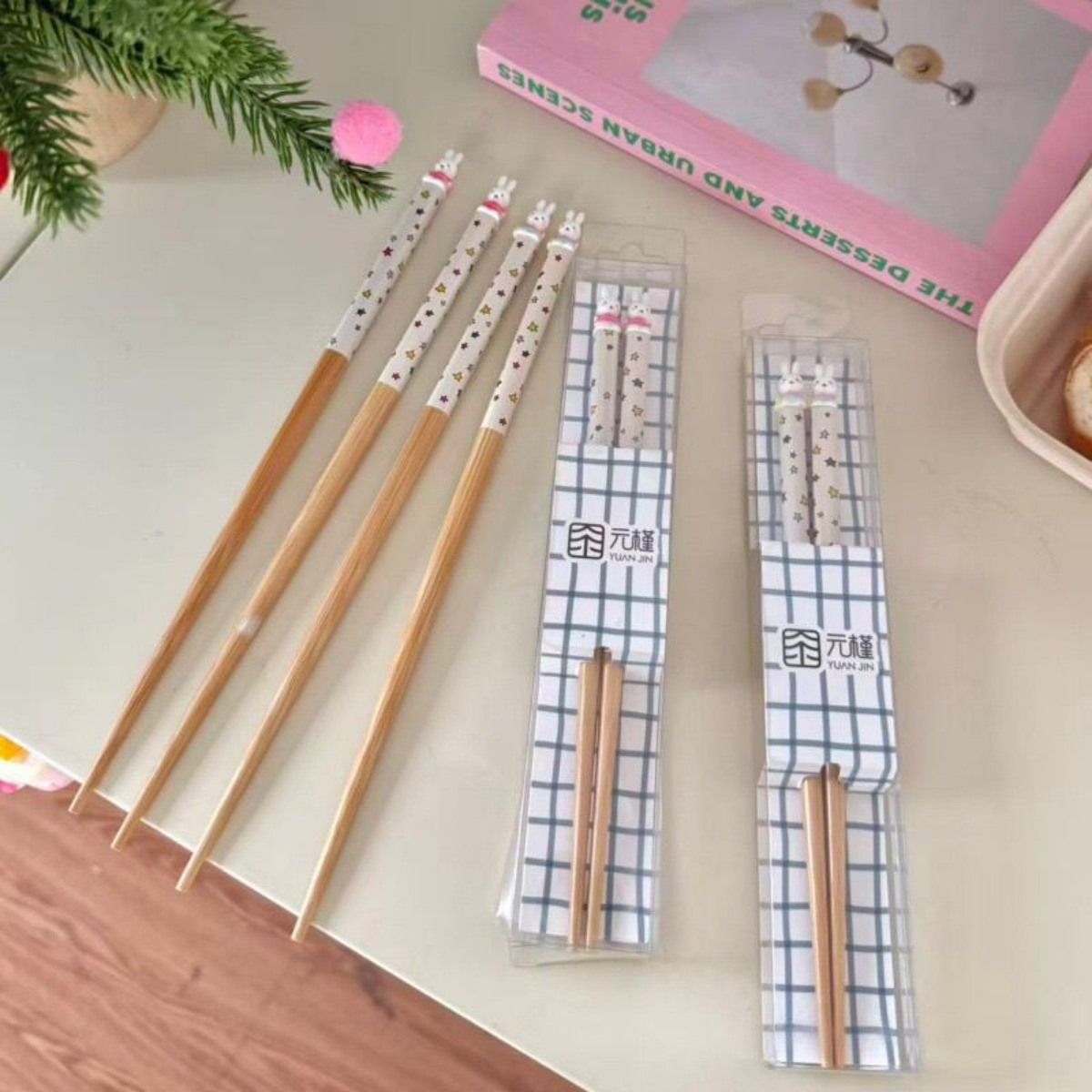 Kawaii Miffy Rabbit Chopsticks - огляд і ціна Woodworking Tv