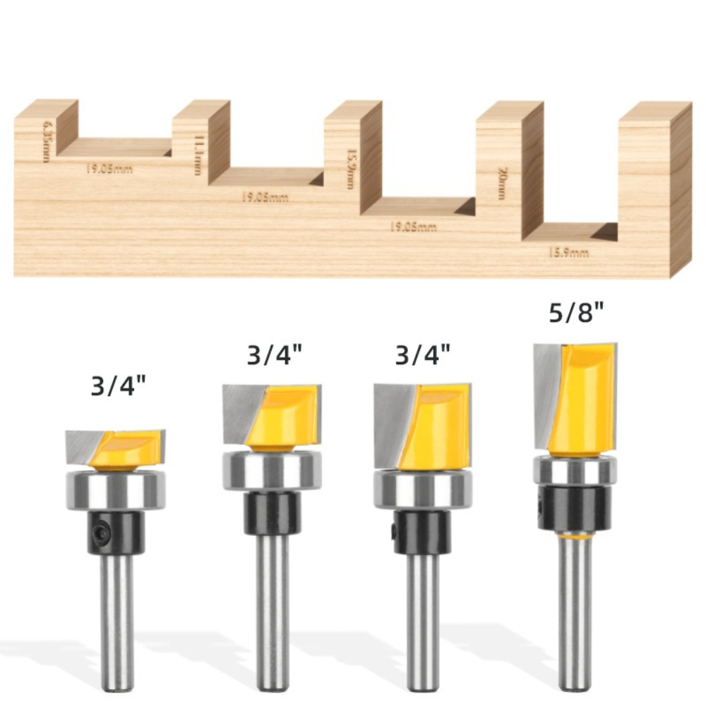 1/4Inch Shank Flush Trim Route - огляд і ціна Woodworking Router Templates