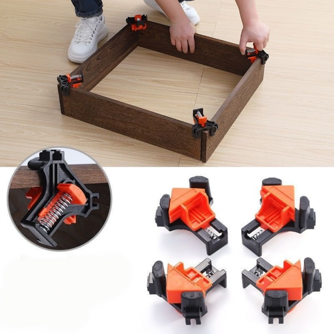 4pcs 90° Right Angle Clamp Fix - огляд і ціна Woodworking Groove