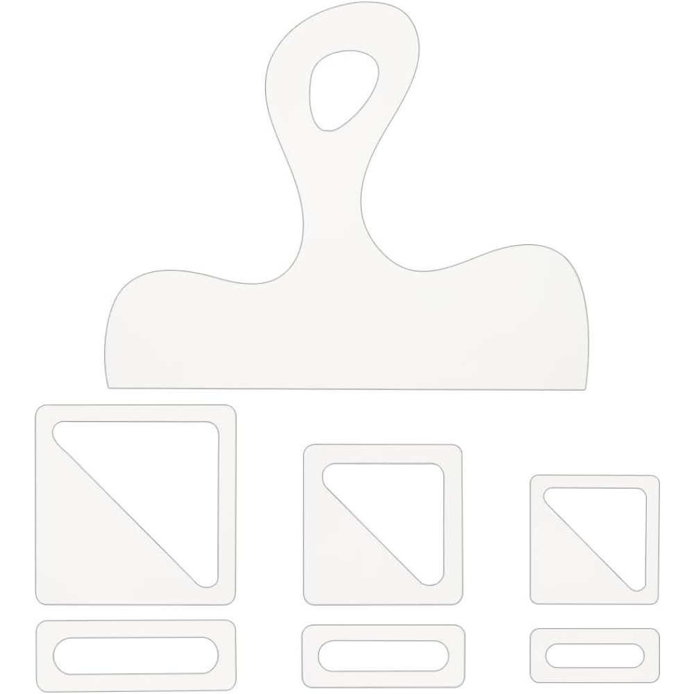 7Pcs Charcuterie Template Acry - огляд і ціна Woodworking Router Templates