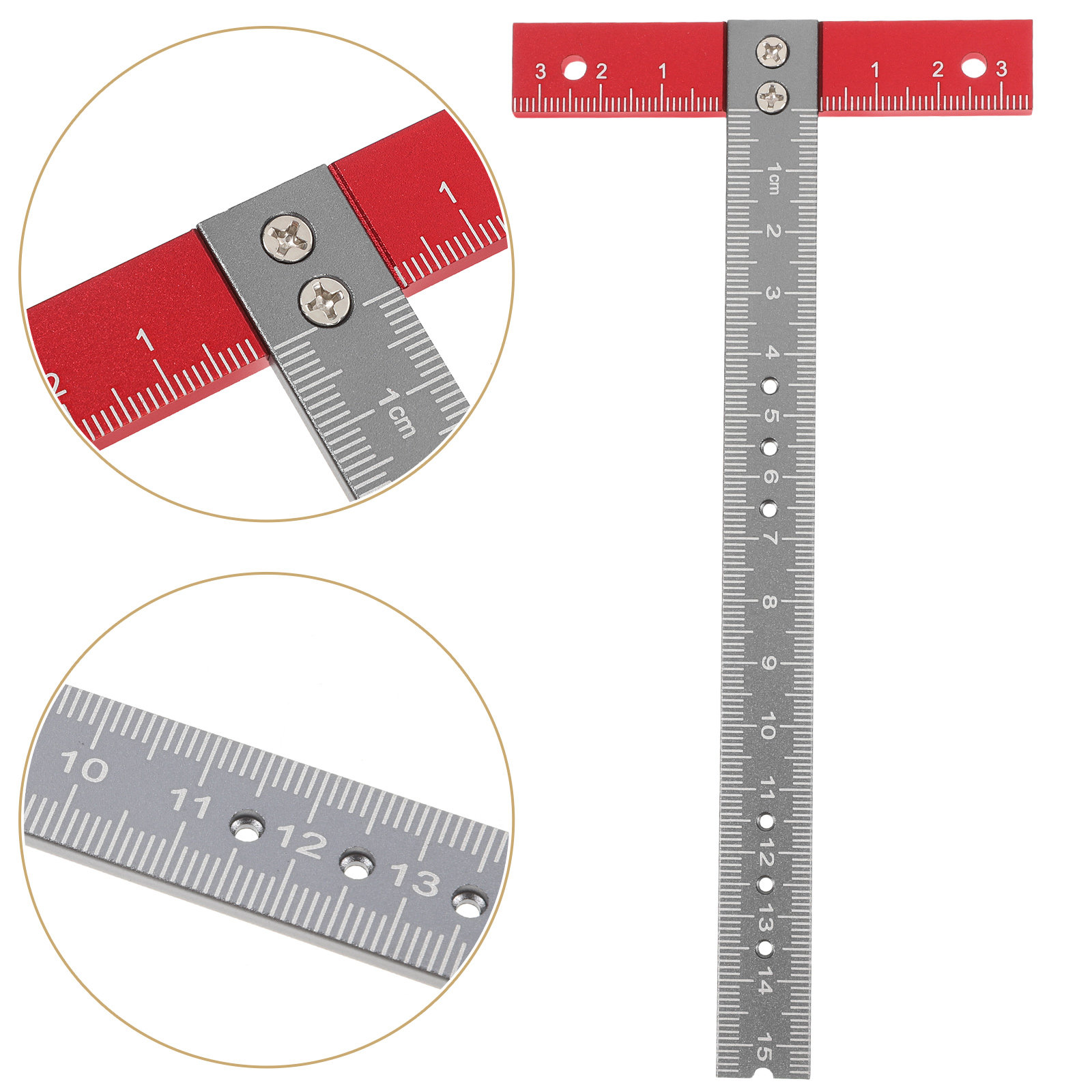 T Ruler Aluminum Alloy Precise - огляд і ціна Woodworking Groove