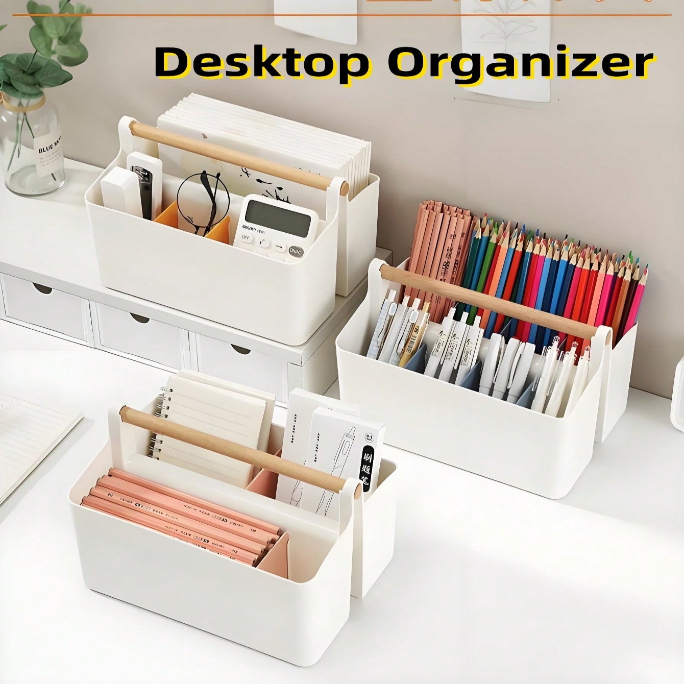 Desktop File Organizer Bin wit - огляд і ціна Woodworking Magazine