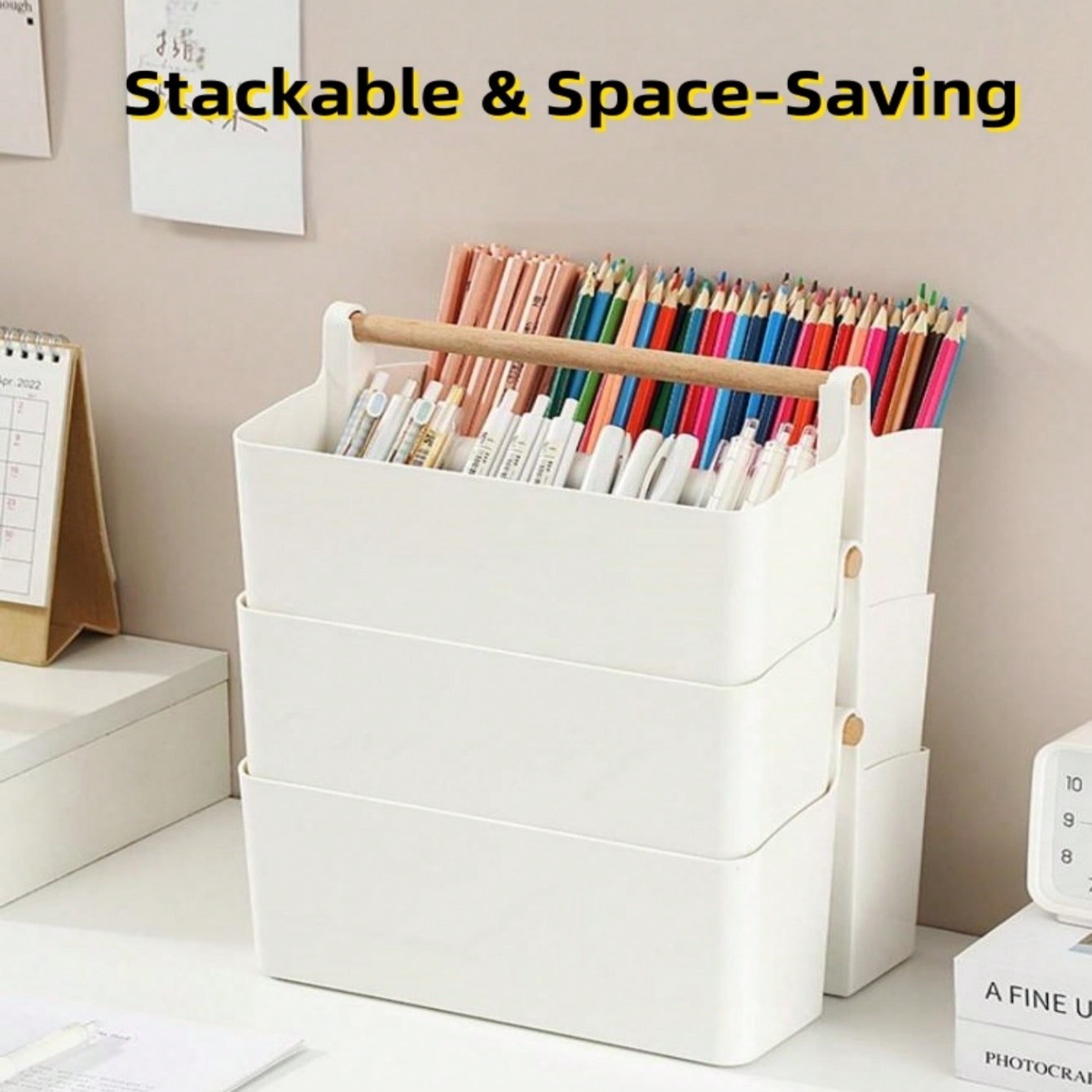 Desktop File Organizer Bin wit - огляд і ціна Woodworking Magazine