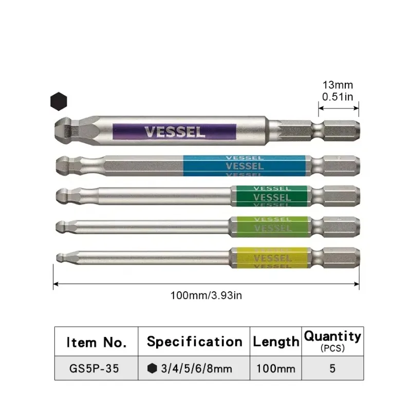 VESSEL JIS GSBP Series Bit Set - огляд і ціна Woodworking In Japan
