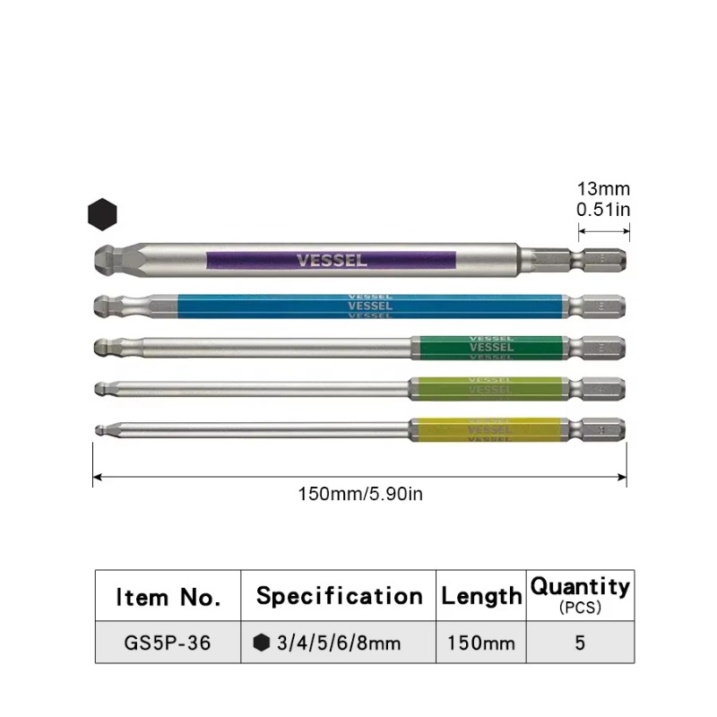 VESSEL JIS GSBP Series Bit Set - огляд і ціна Woodworking In Japan