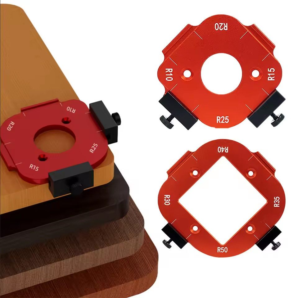 2Pcs Aluminum Alloy Radius Jig - огляд і ціна Woodworking Router Templates