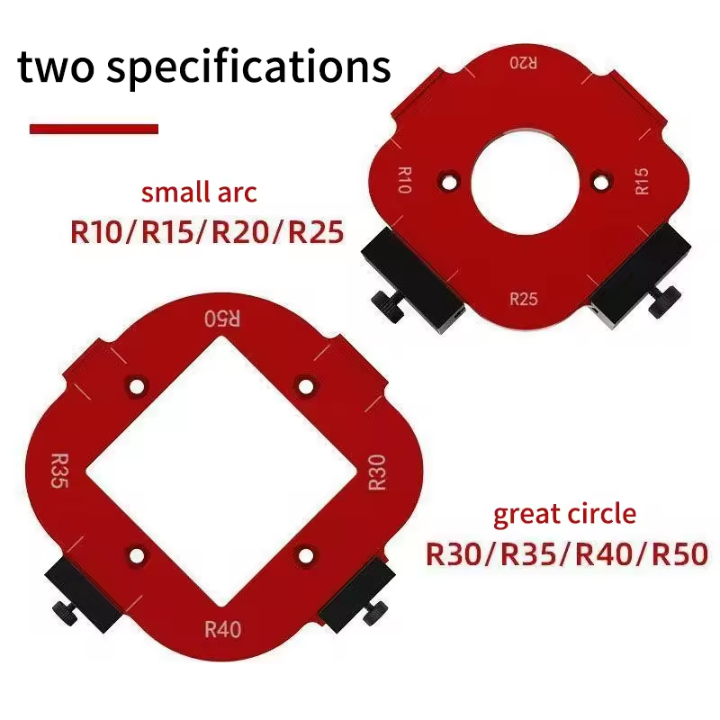 2Pcs Aluminum Alloy Radius Jig - огляд і ціна Woodworking Router Templates