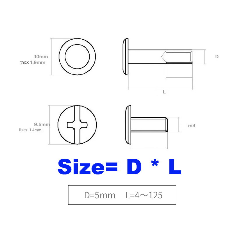2/10pcs M5x4-150mm Golden Silv - огляд і ціна Woodworking Ebook