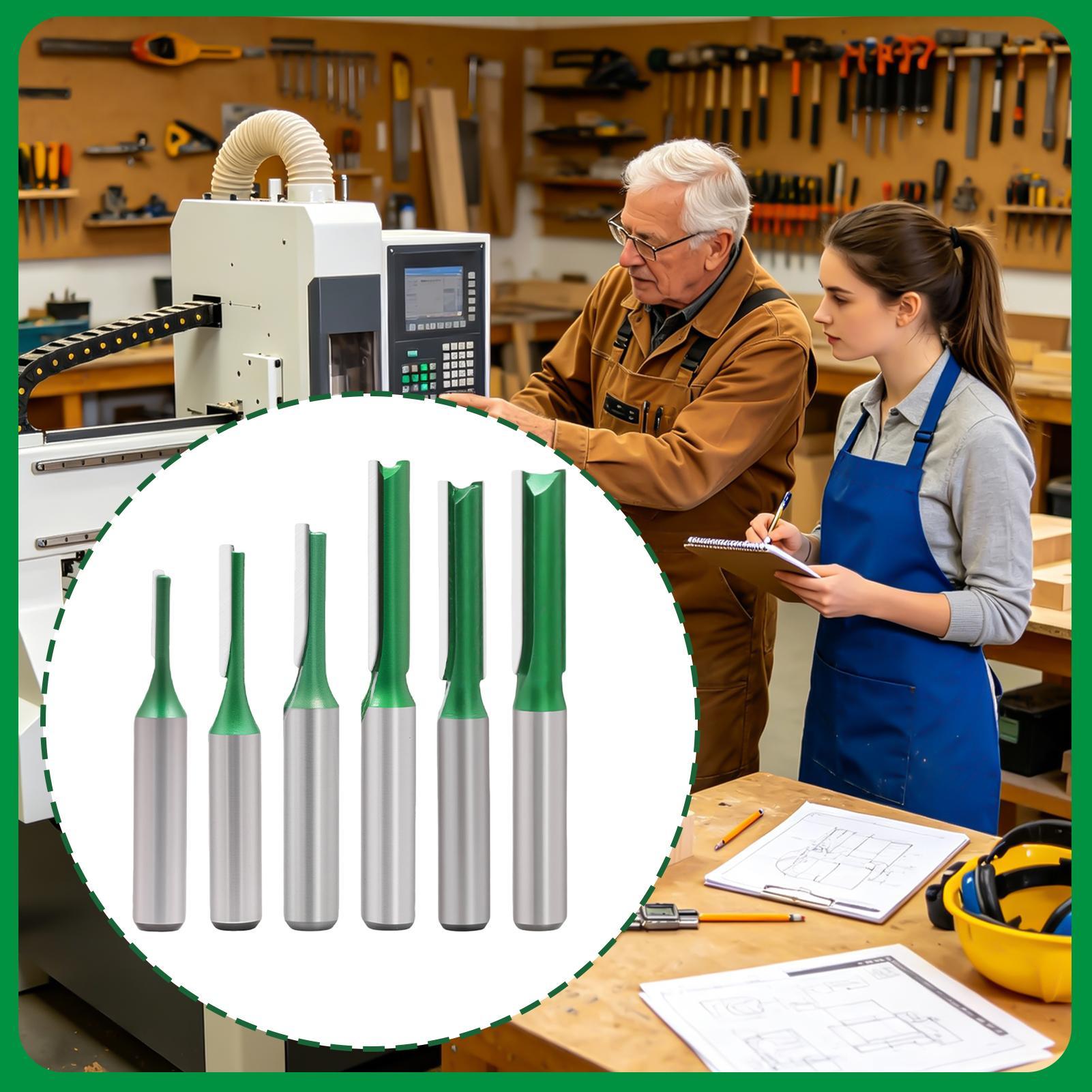 Straight Router Bit Set 0.3 In - огляд і ціна Woodworking Groove
