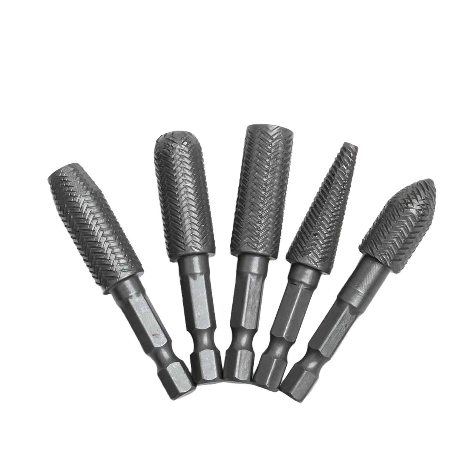 5Pcs Rotary Rasp 1/4inch Hex S - огляд і ціна Woodworking Files And Rasps