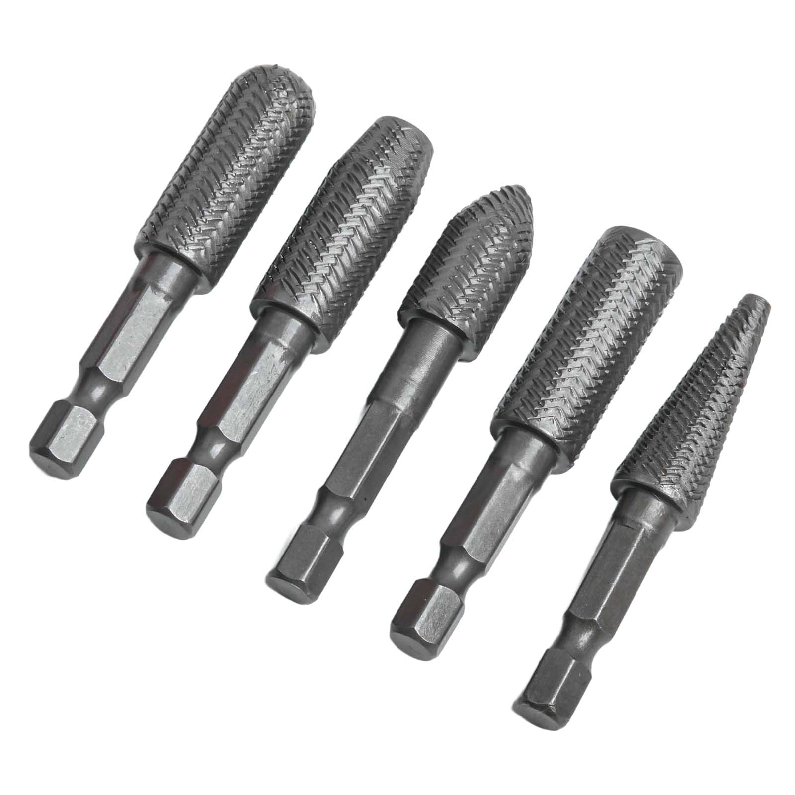 5Pcs Rotary Rasp 1/4inch Hex S - огляд і ціна Woodworking Files And Rasps