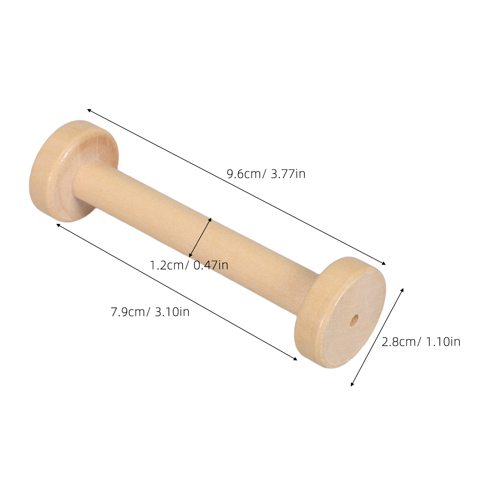 5Pcs Wooden Spools Natural Vin - огляд і ціна Woodworking Crafts