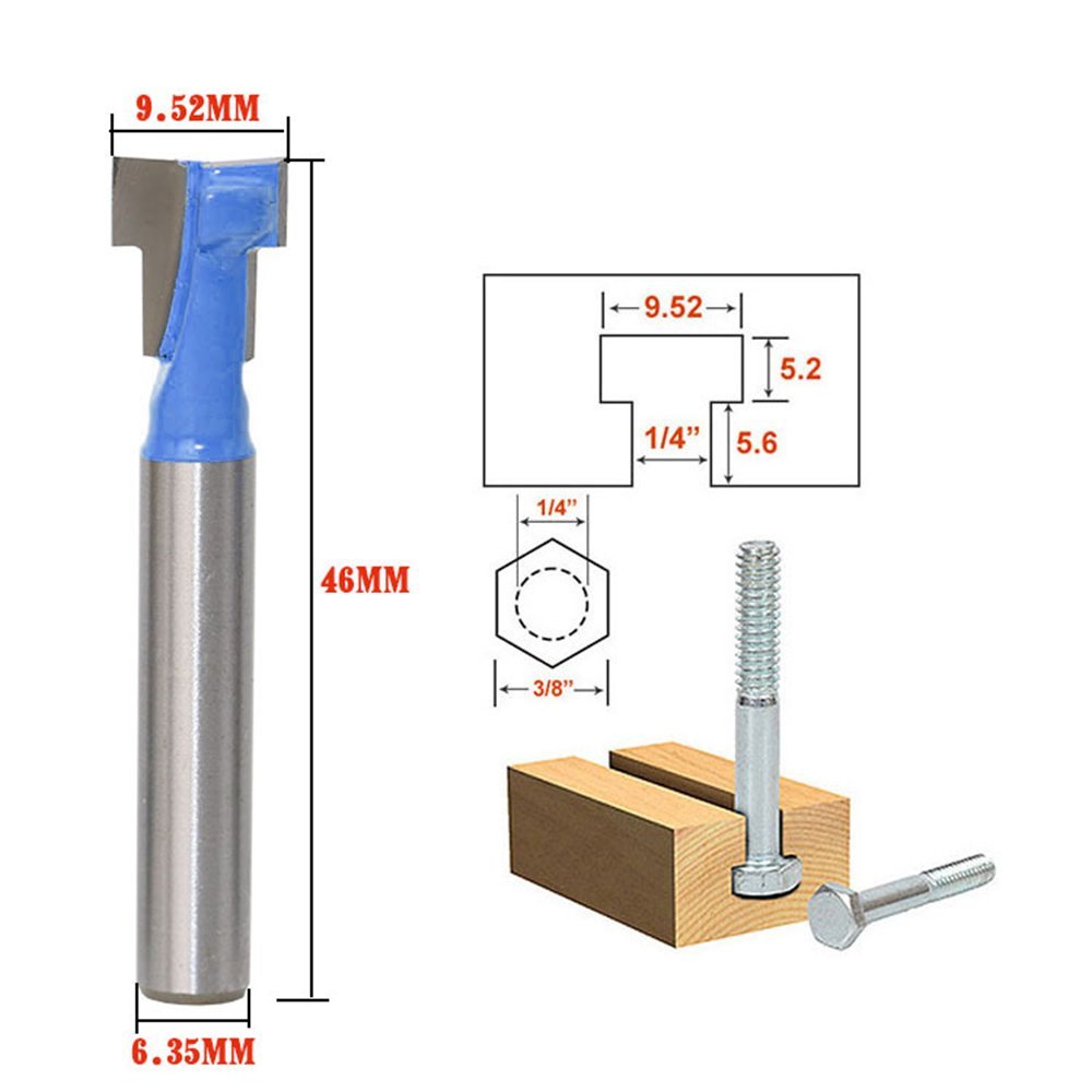 A11I 1/4 inch Shank T-Slot Cut - огляд і ціна Woodworking Power Tools