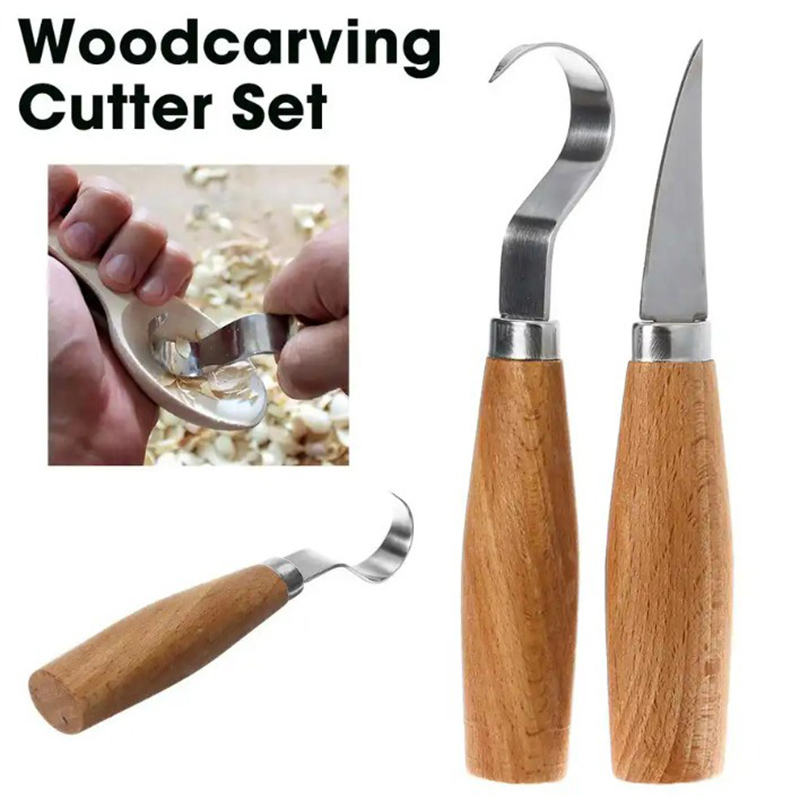 Wood Carving Knife Chisel Hook - огляд і ціна Woodworking Class