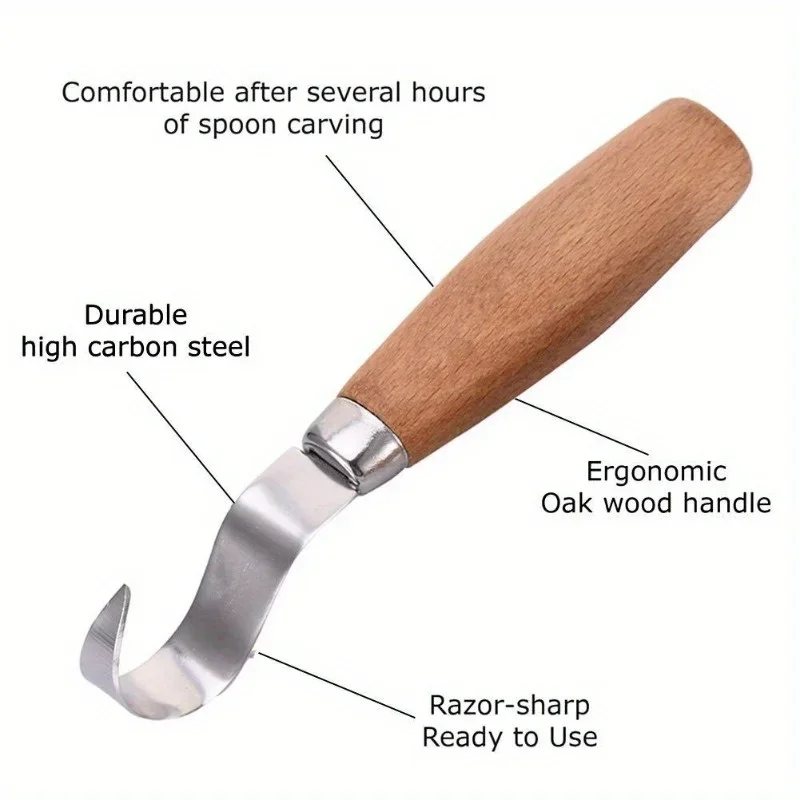 Wood Carving Knife Chisel Hook - огляд і ціна Woodworking Class