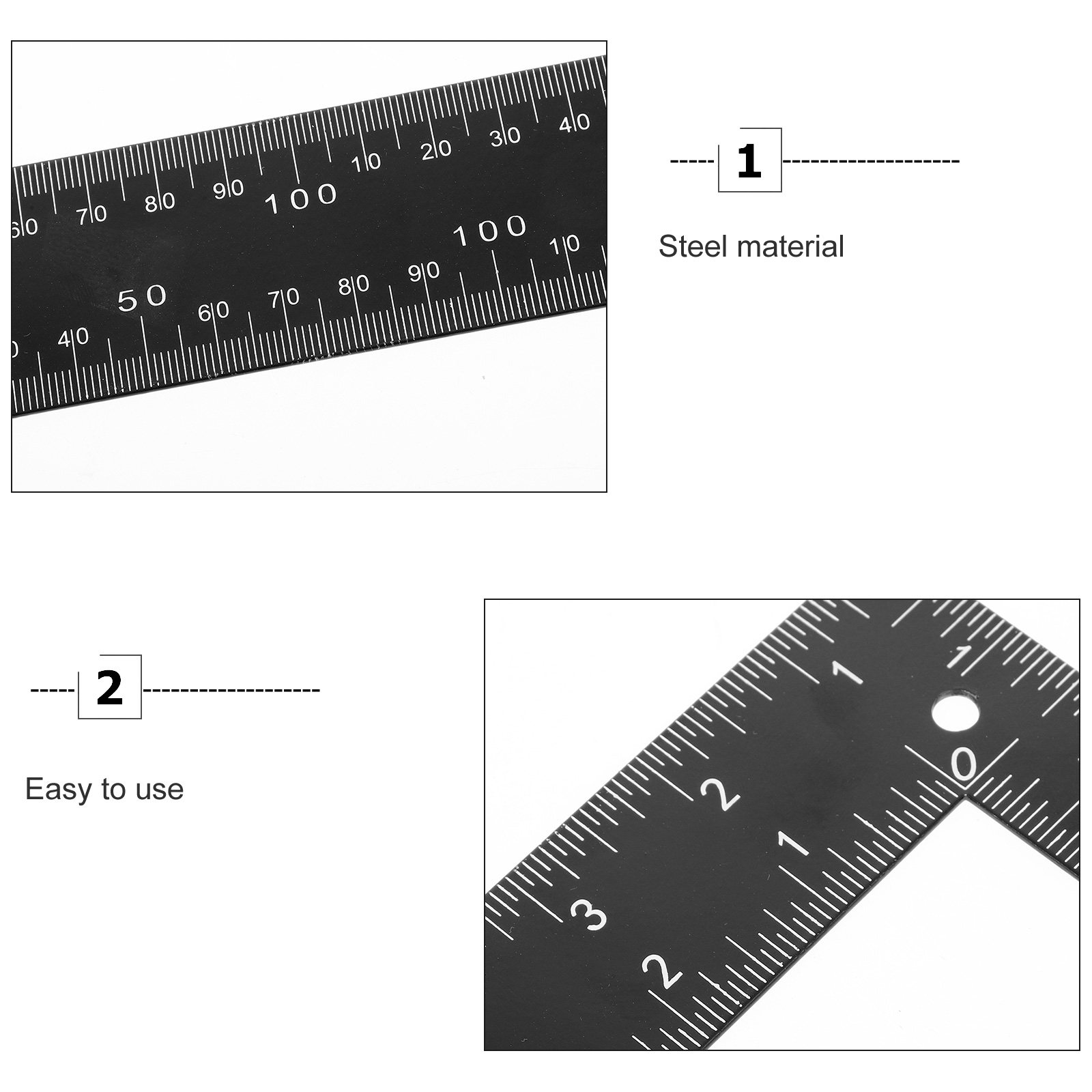 Heavy-Duty Steel L Ruler 90 De - огляд і ціна Woodworking Crafts
