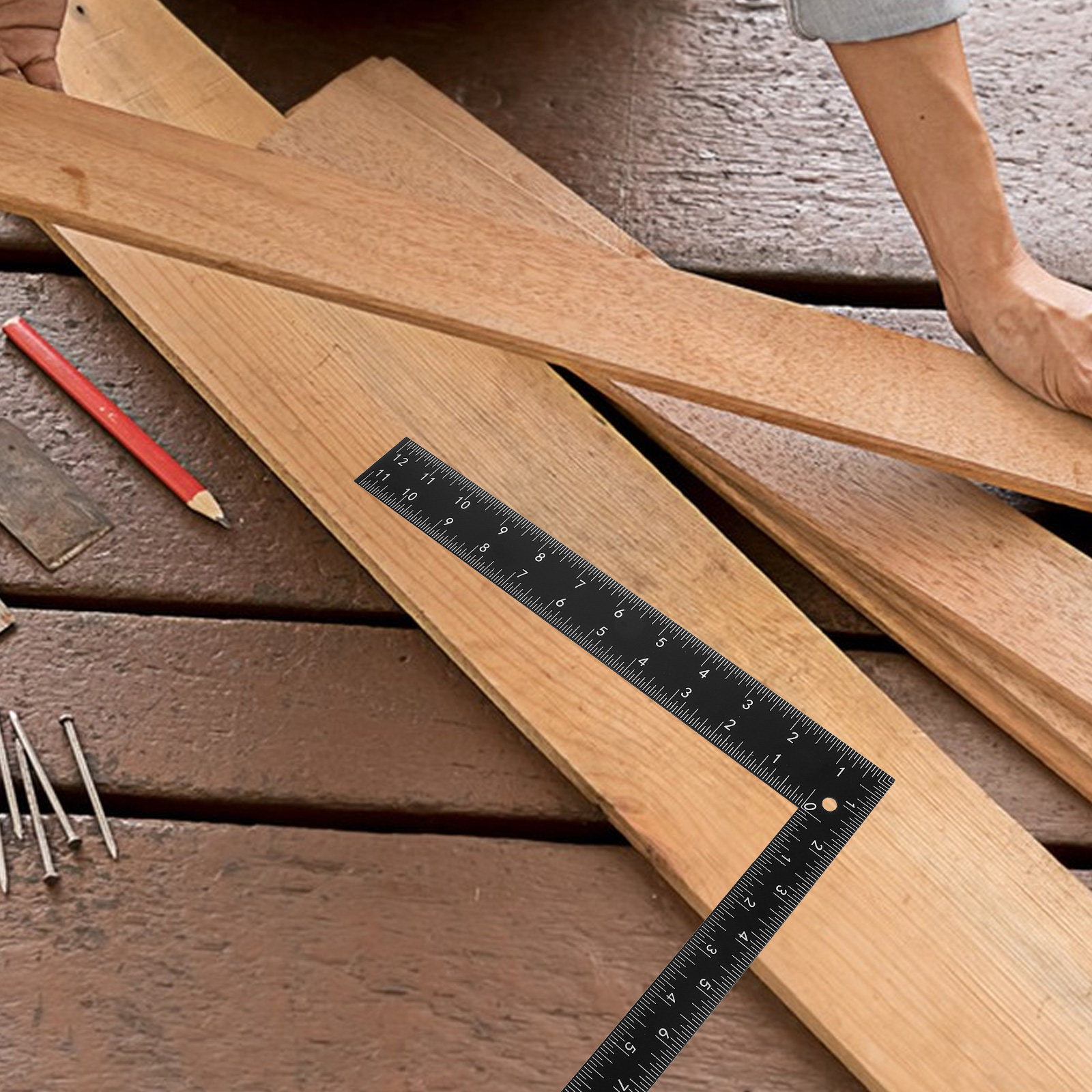 Heavy-Duty Steel L Ruler 90 De - огляд і ціна Woodworking Crafts