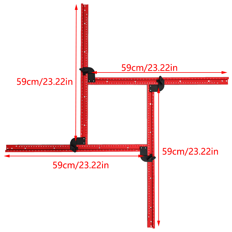 59cm Adjustable Square Router  - огляд і ціна Woodworking Router Templates