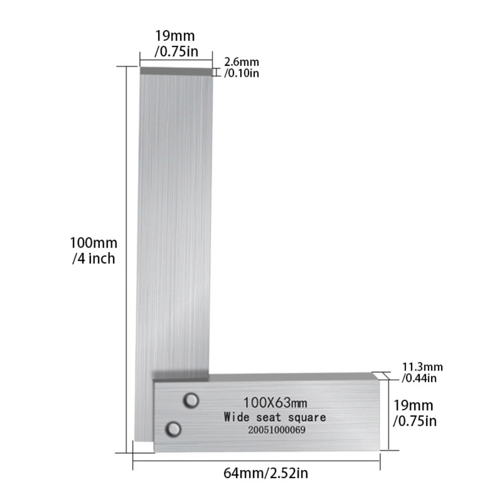 4-Inch 90-Degree Angle Ruler,  - огляд і ціна Woodworking Ruler