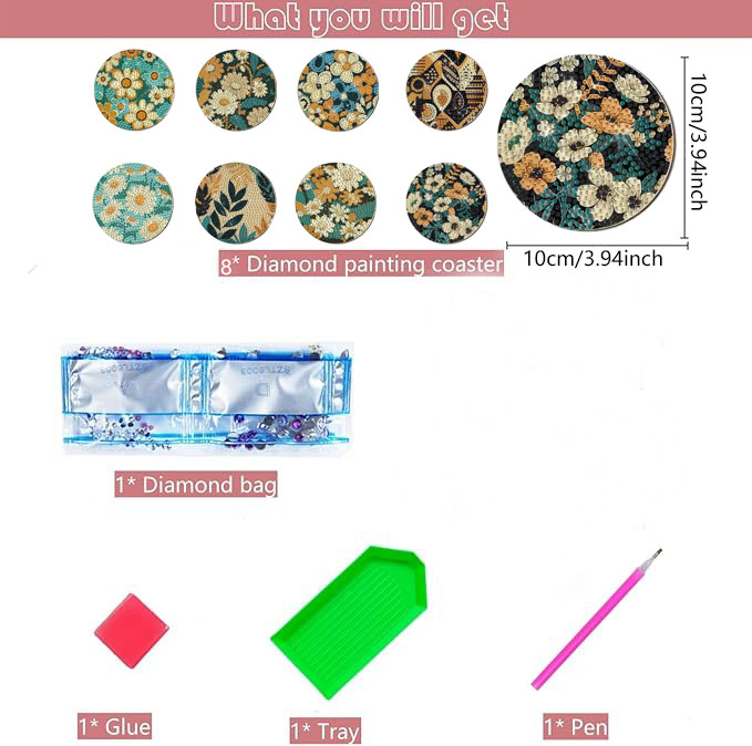 8 Pieces DIY Diamond Painting  - огляд і ціна Woodworking Crafts